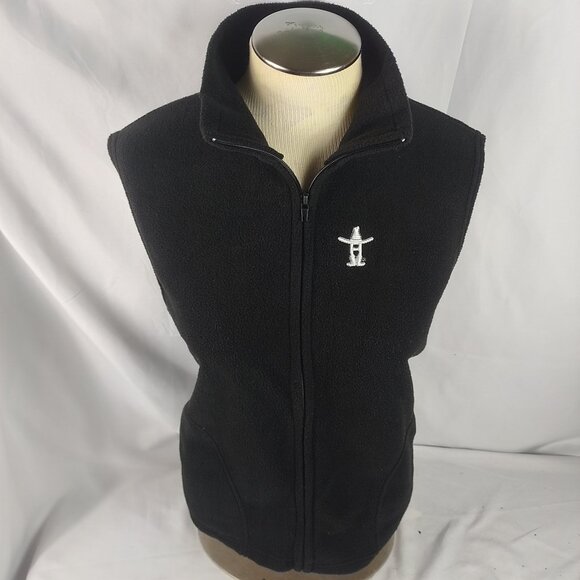 Houston Livestock Show & Rodeo Womens Black Sleeveless Vest Sz XL by Tipsy - Picture 1 of 6